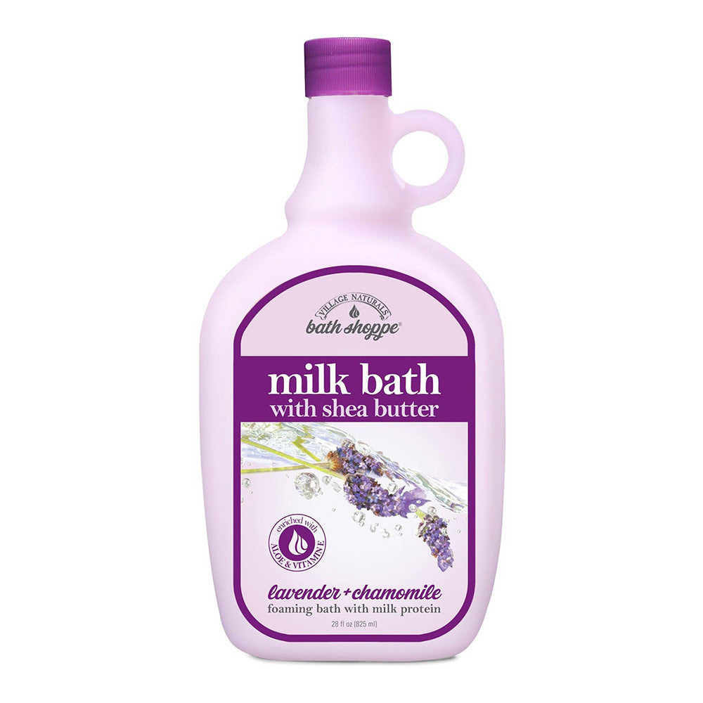Village Naturals Bath Shoppe Lavender Plus Chamomile Foaming Milk Bath, 28 Oz